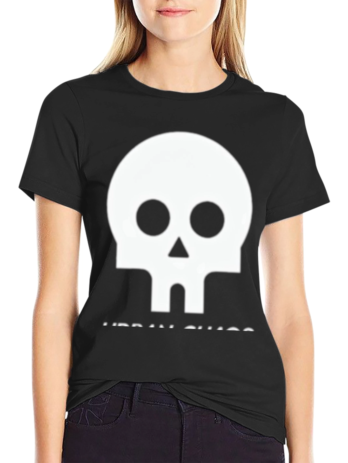 Skull Graphic Black T-Shirt - Urban Chaos