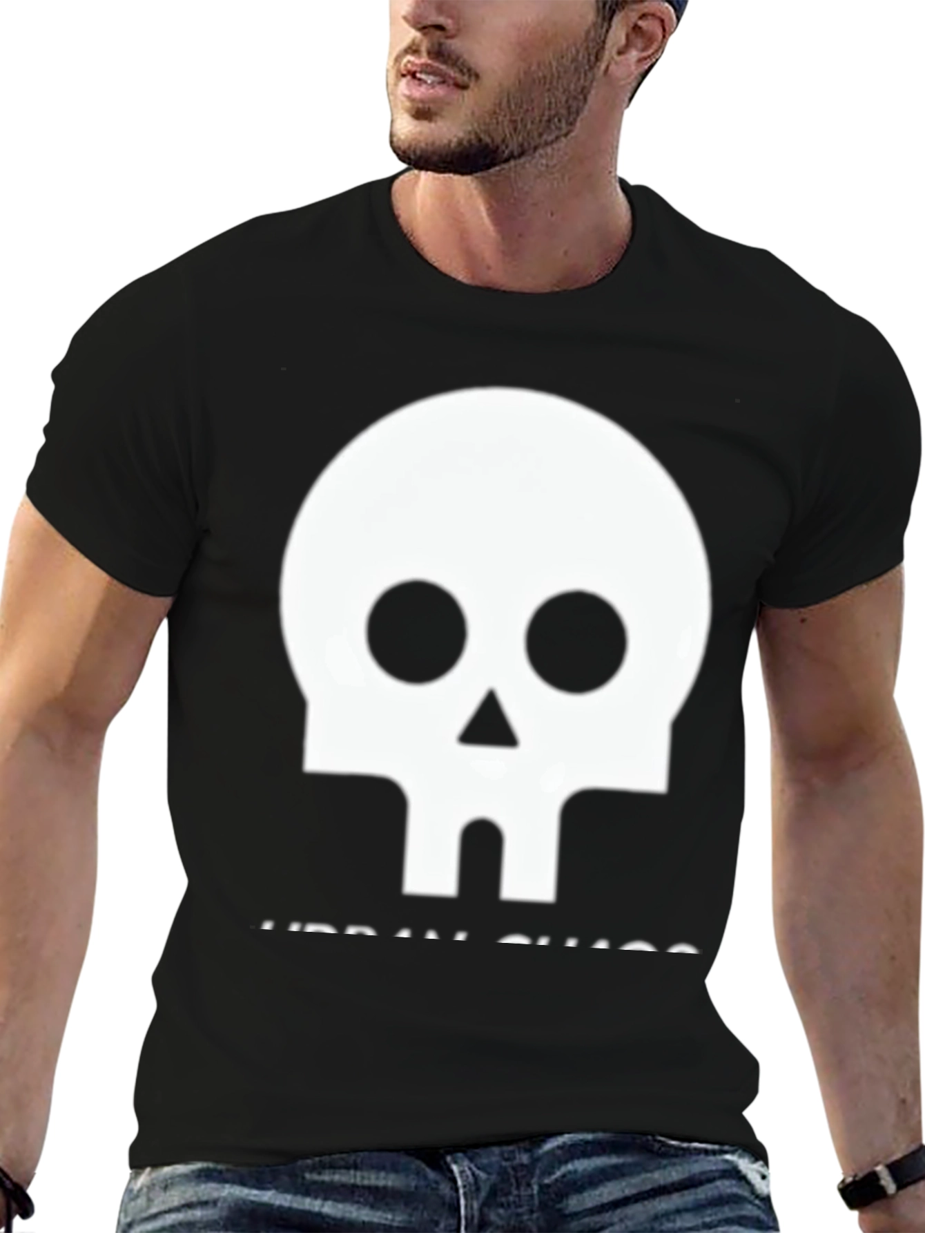 Skull Graphic Black T-Shirt - Urban Chaos