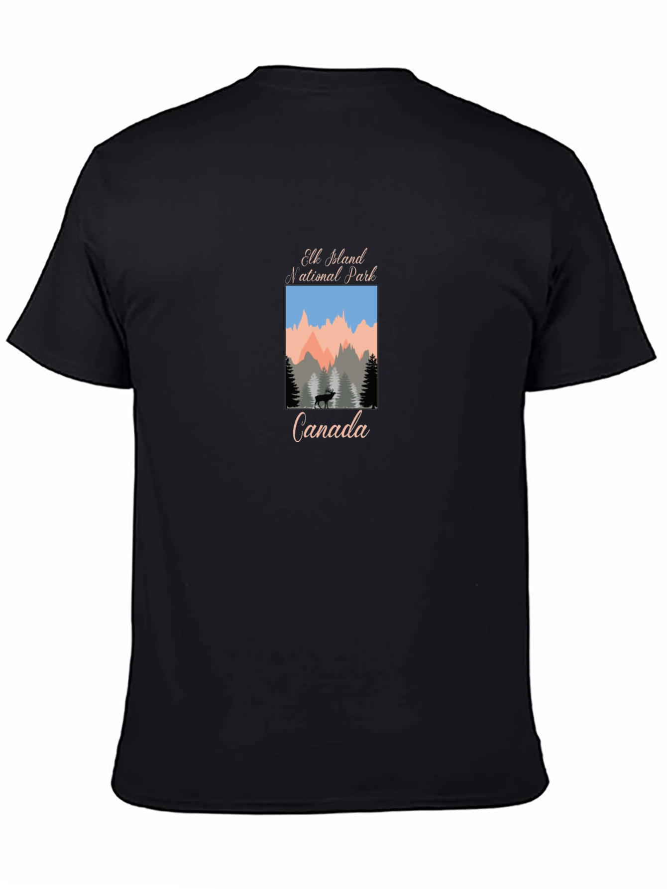 Elk Island National Park Black T-Shirt