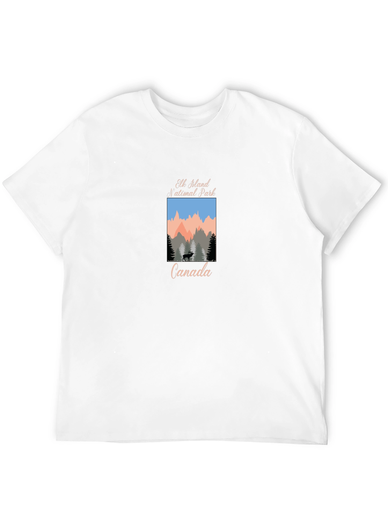 Elk Island National Park Black T-Shirt