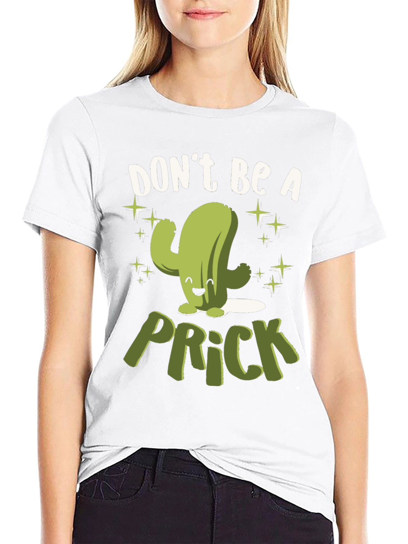 Dont Be A Prick Cactus Graphic T-Shirt