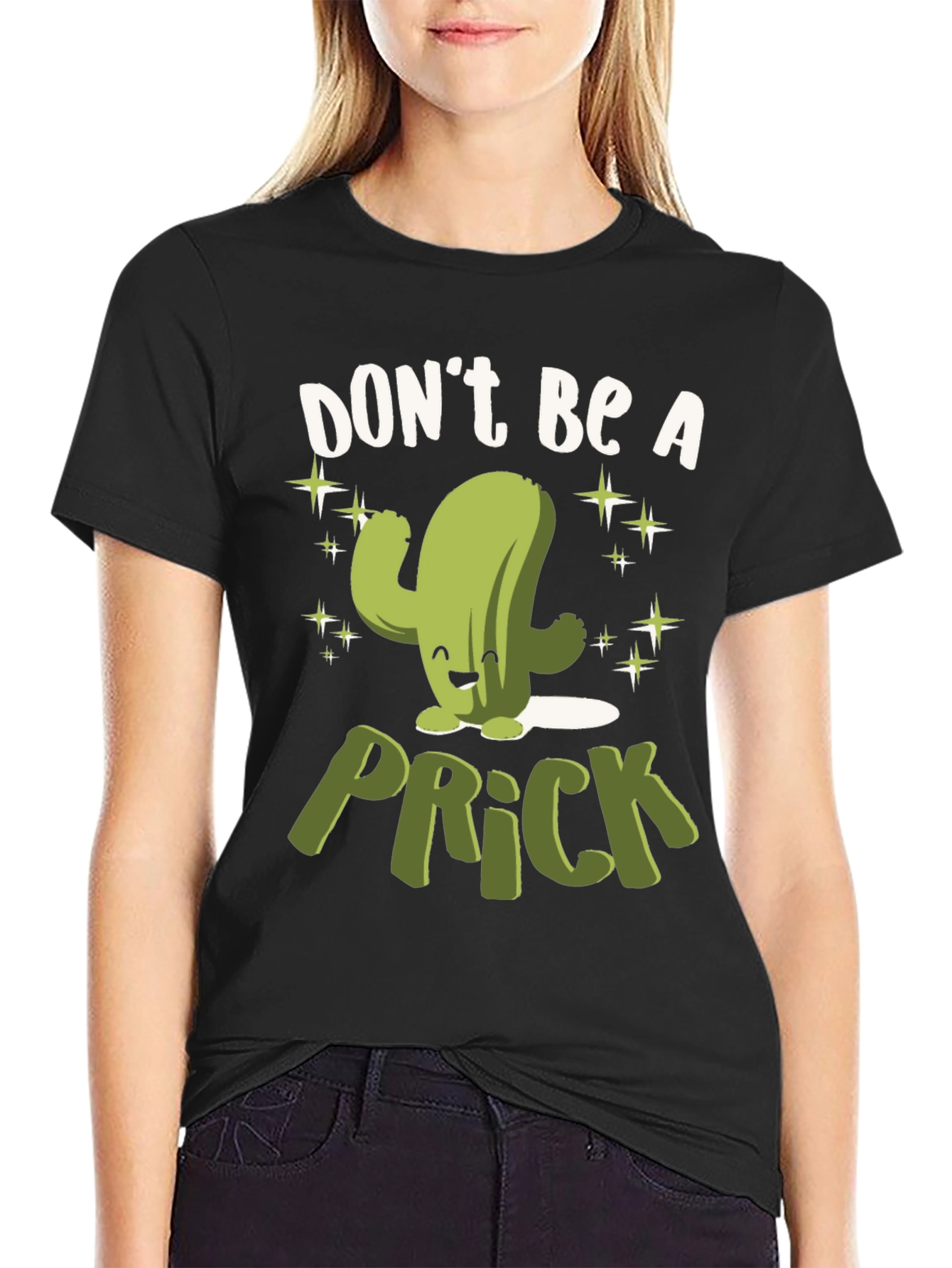 Dont Be A Prick Cactus Graphic T-Shirt