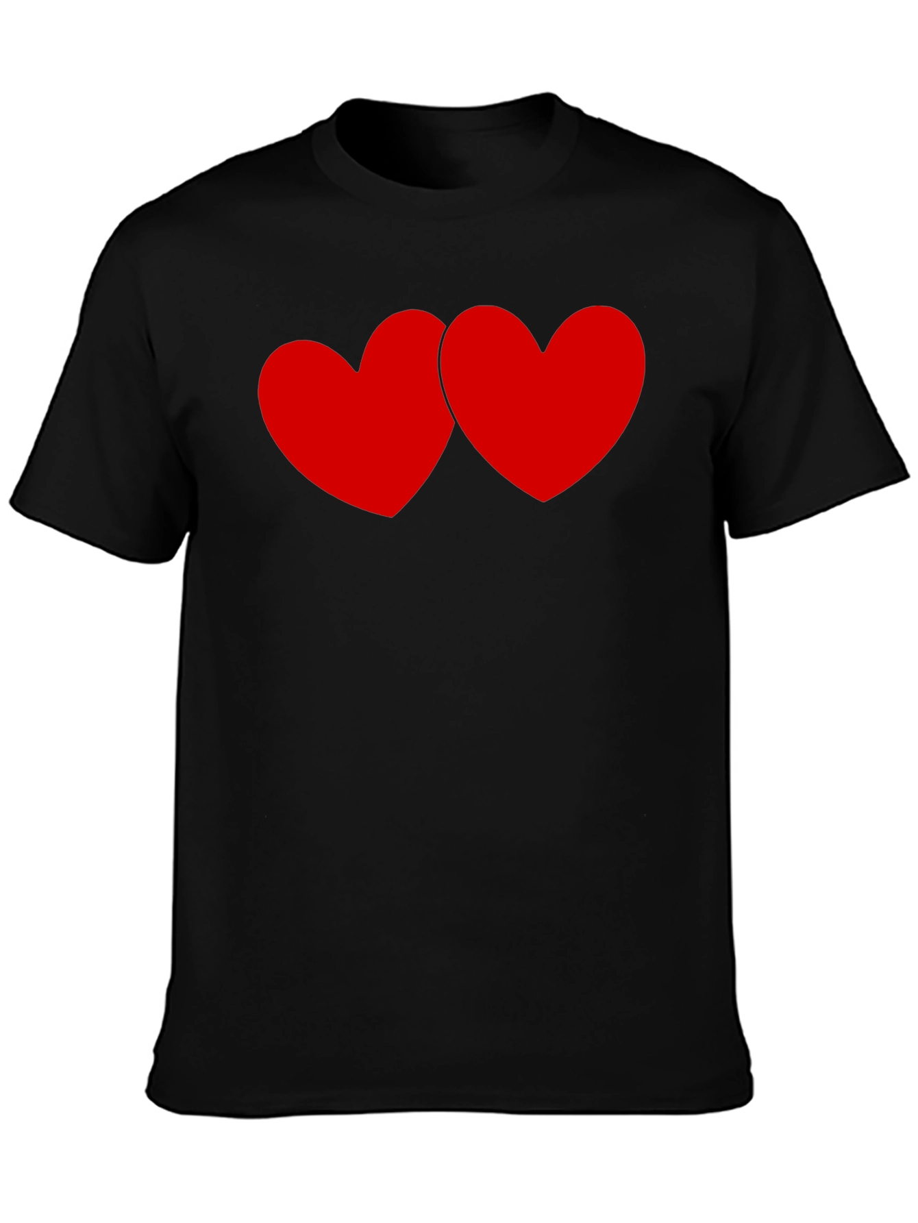 Heart to Heart Black Tee