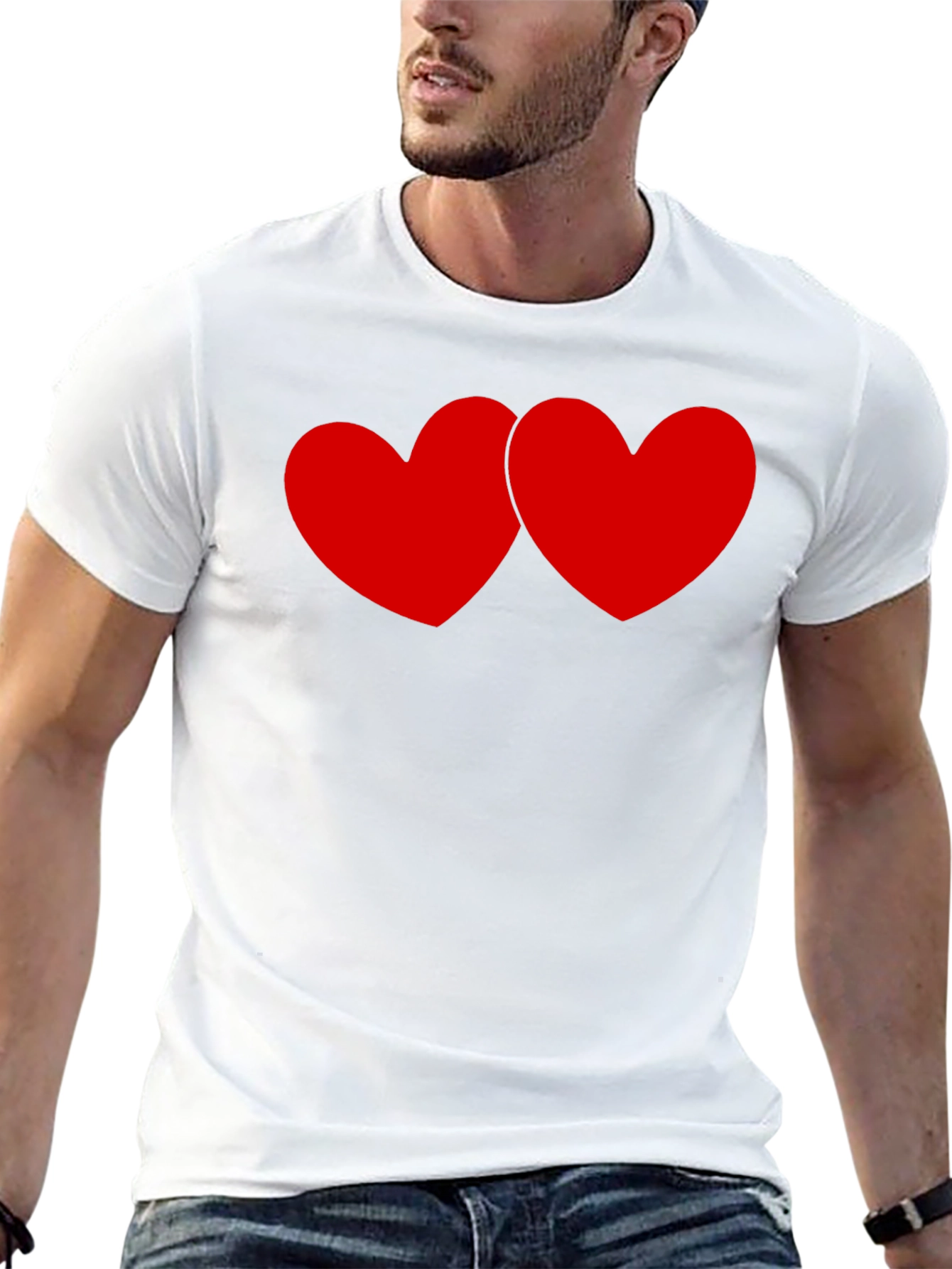 Heart to Heart Black Tee