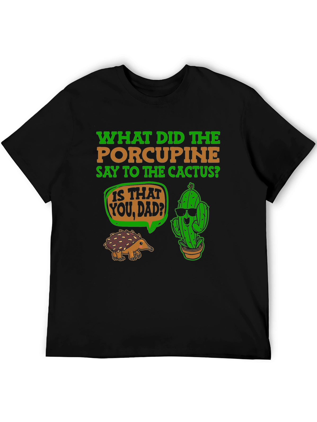 Funny Porcupine and Cactus T-Shirt