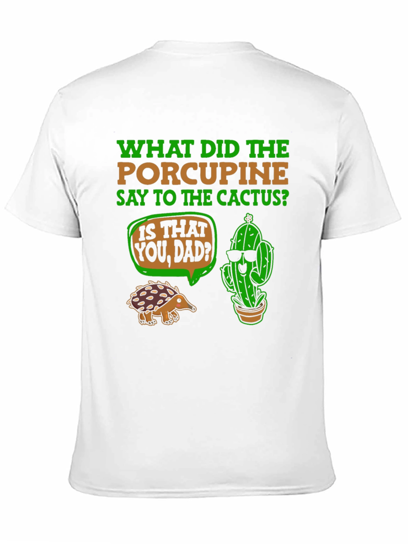 Funny Porcupine and Cactus T-Shirt