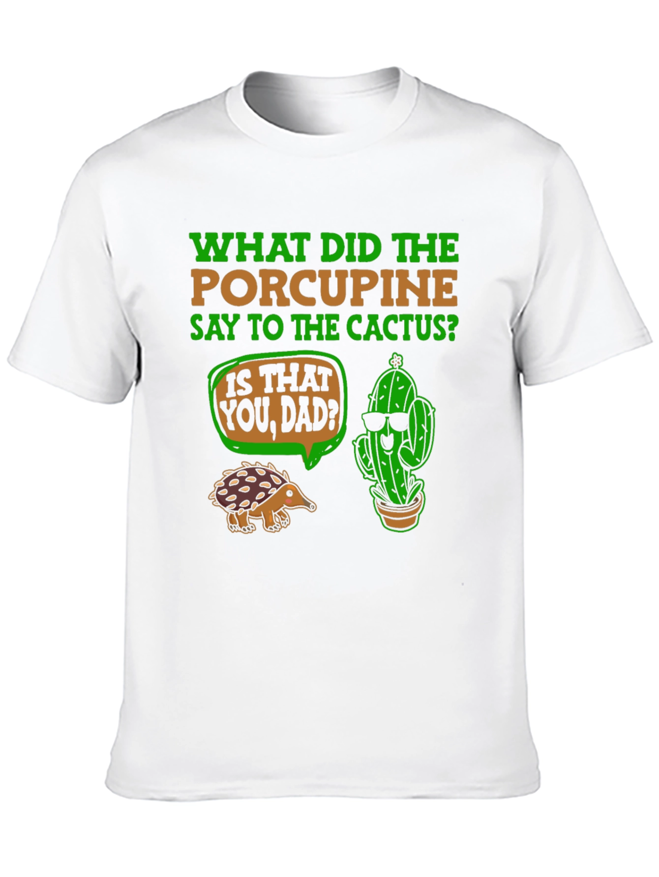 Funny Porcupine and Cactus T-Shirt