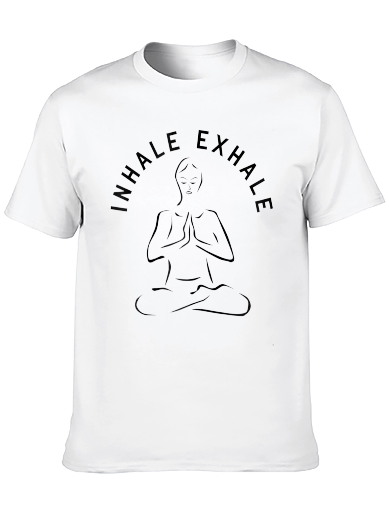 Inhale Exhale Yoga T-Shirt - Black