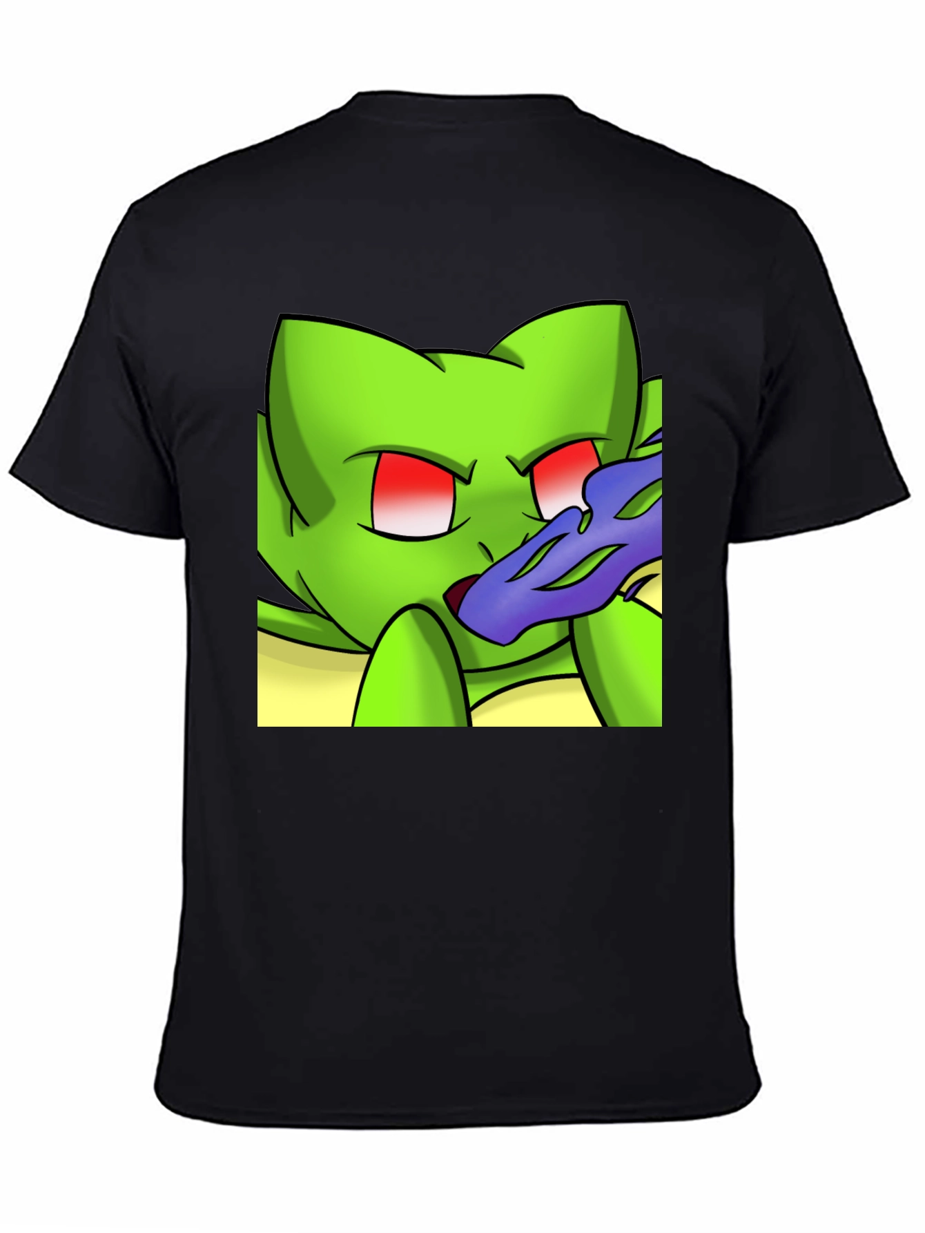 Cartoon Creature Black T-Shirt