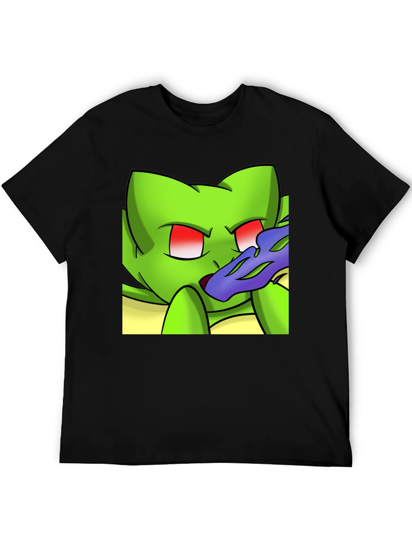 Cartoon Creature Black T-Shirt