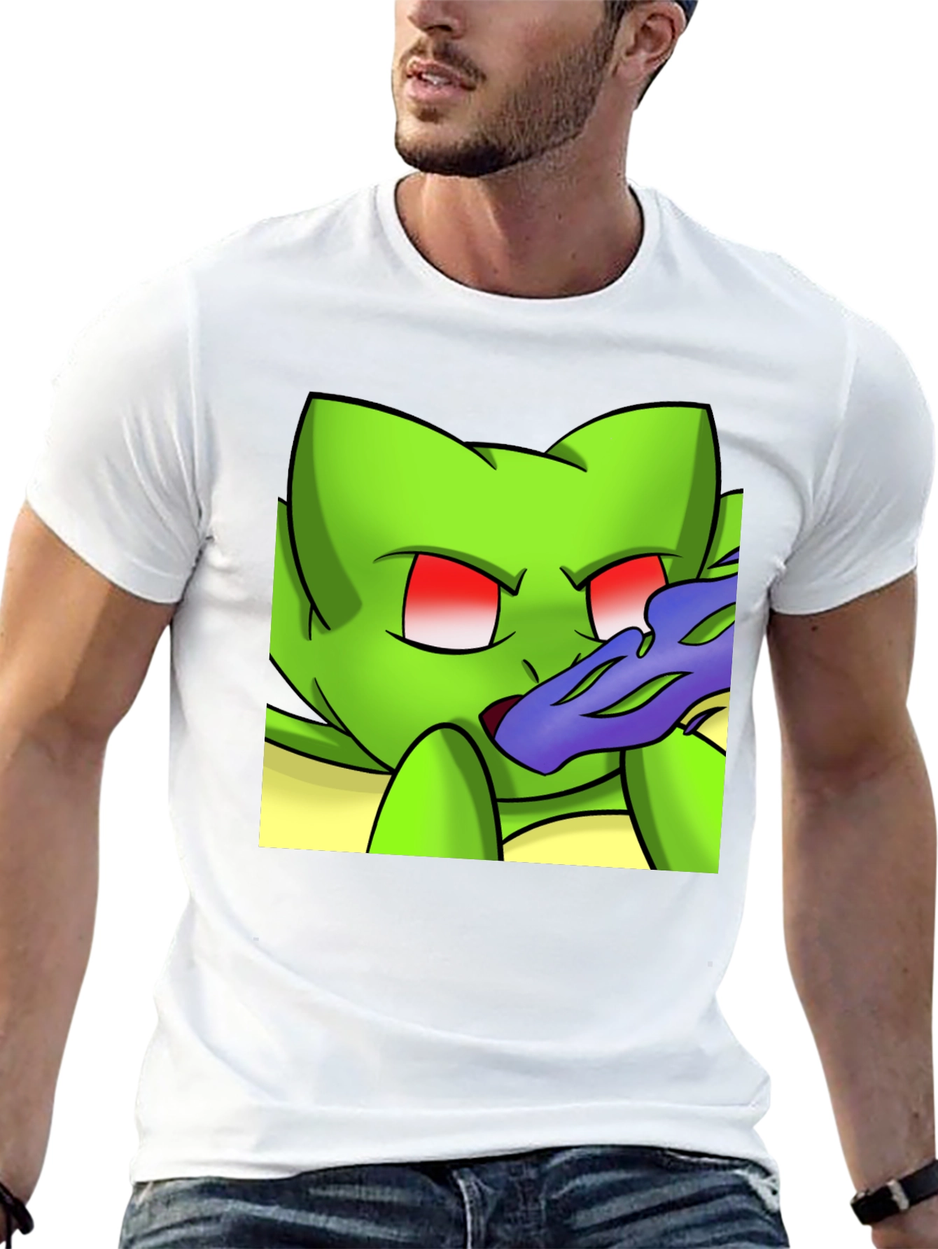 Cartoon Creature Black T-Shirt