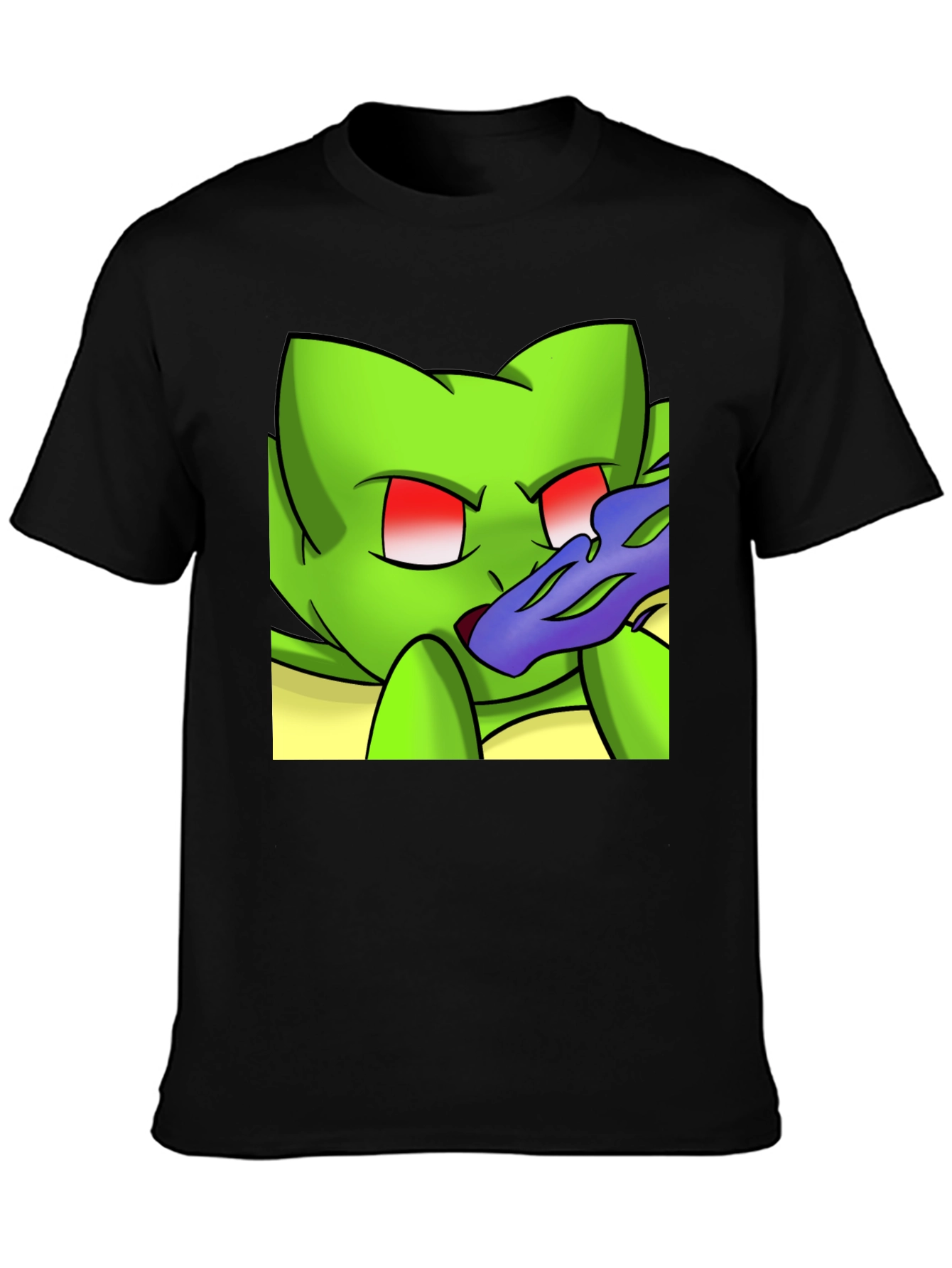 Cartoon Creature Black T-Shirt