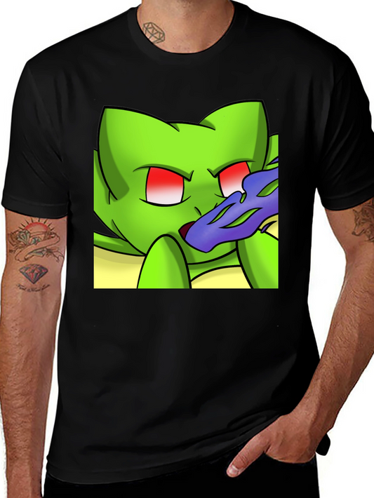 Cartoon Creature Black T-Shirt