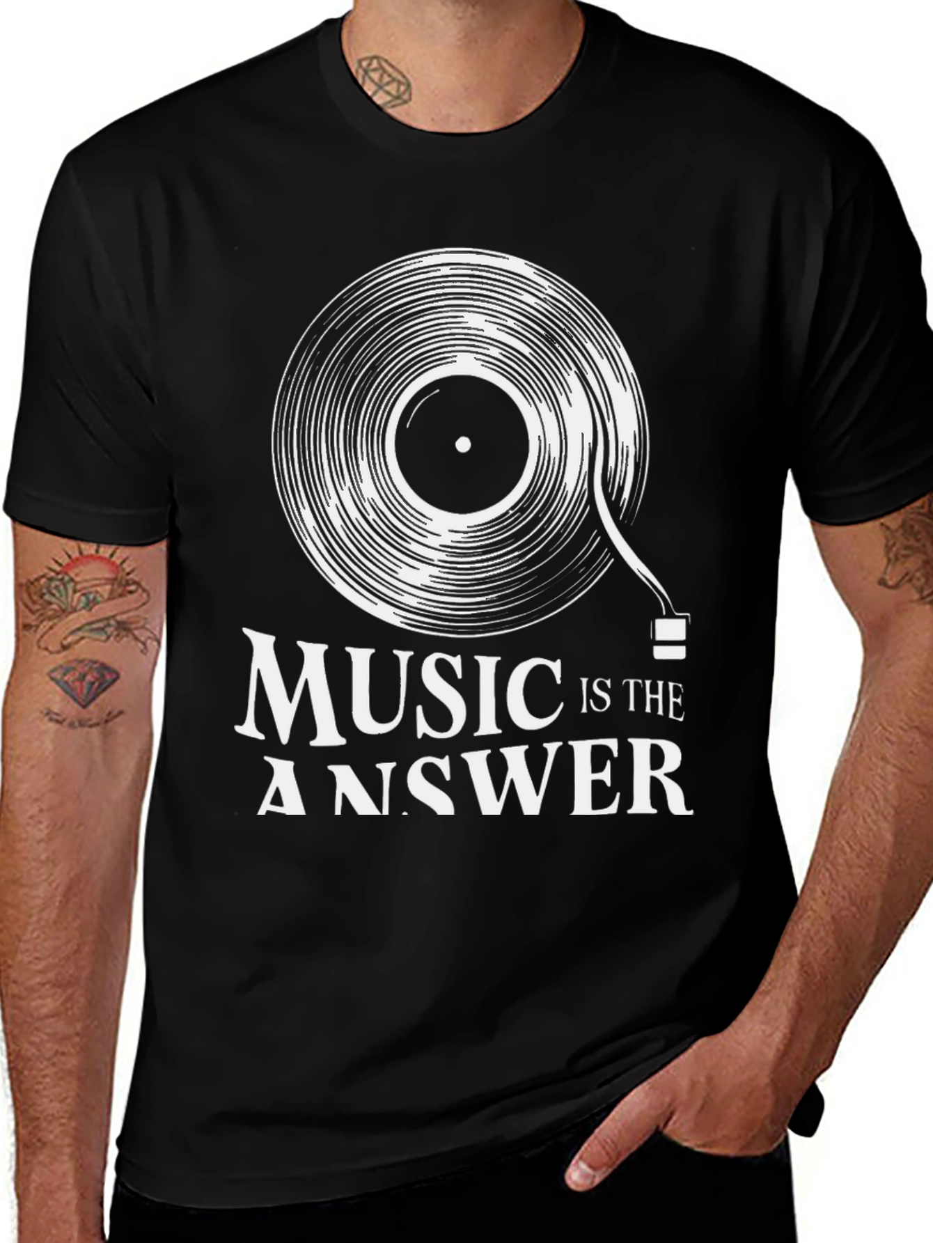 Music Is The Answer Graphic T-Shirt