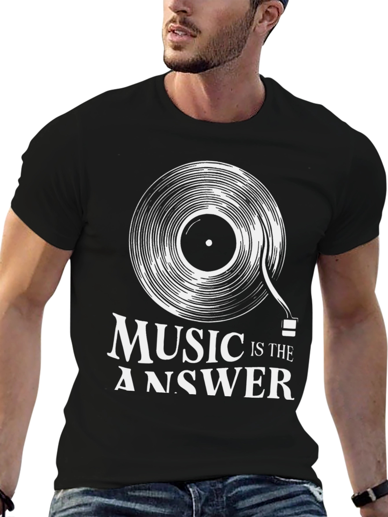 Music Is The Answer Graphic T-Shirt