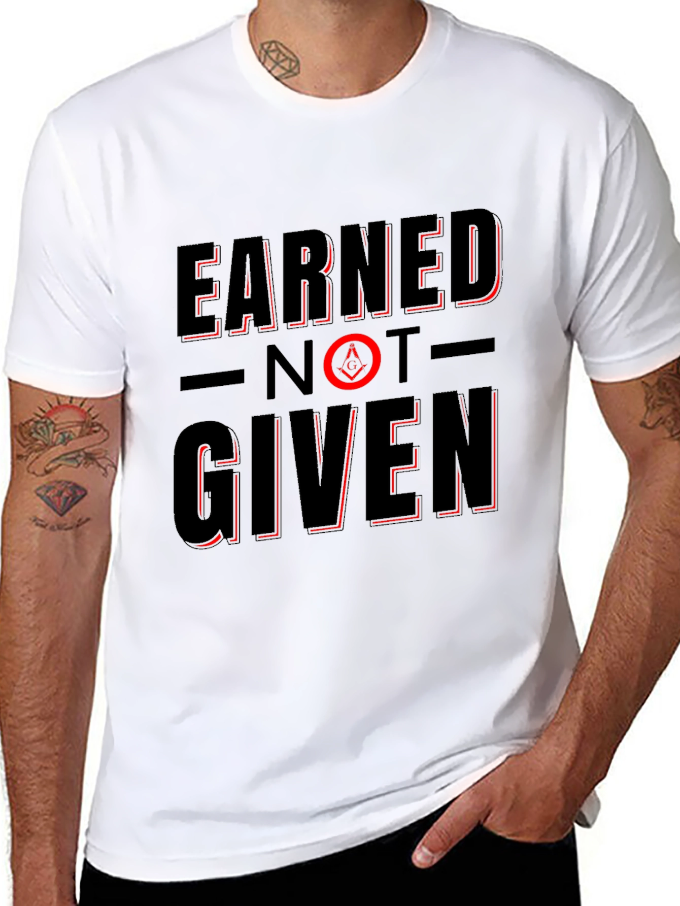 Earned Not Given Black T-Shirt