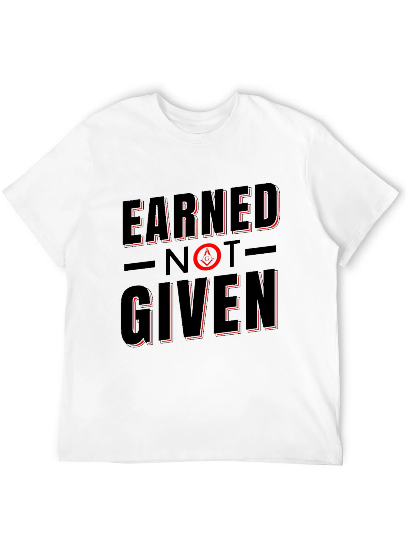 Earned Not Given Black T-Shirt