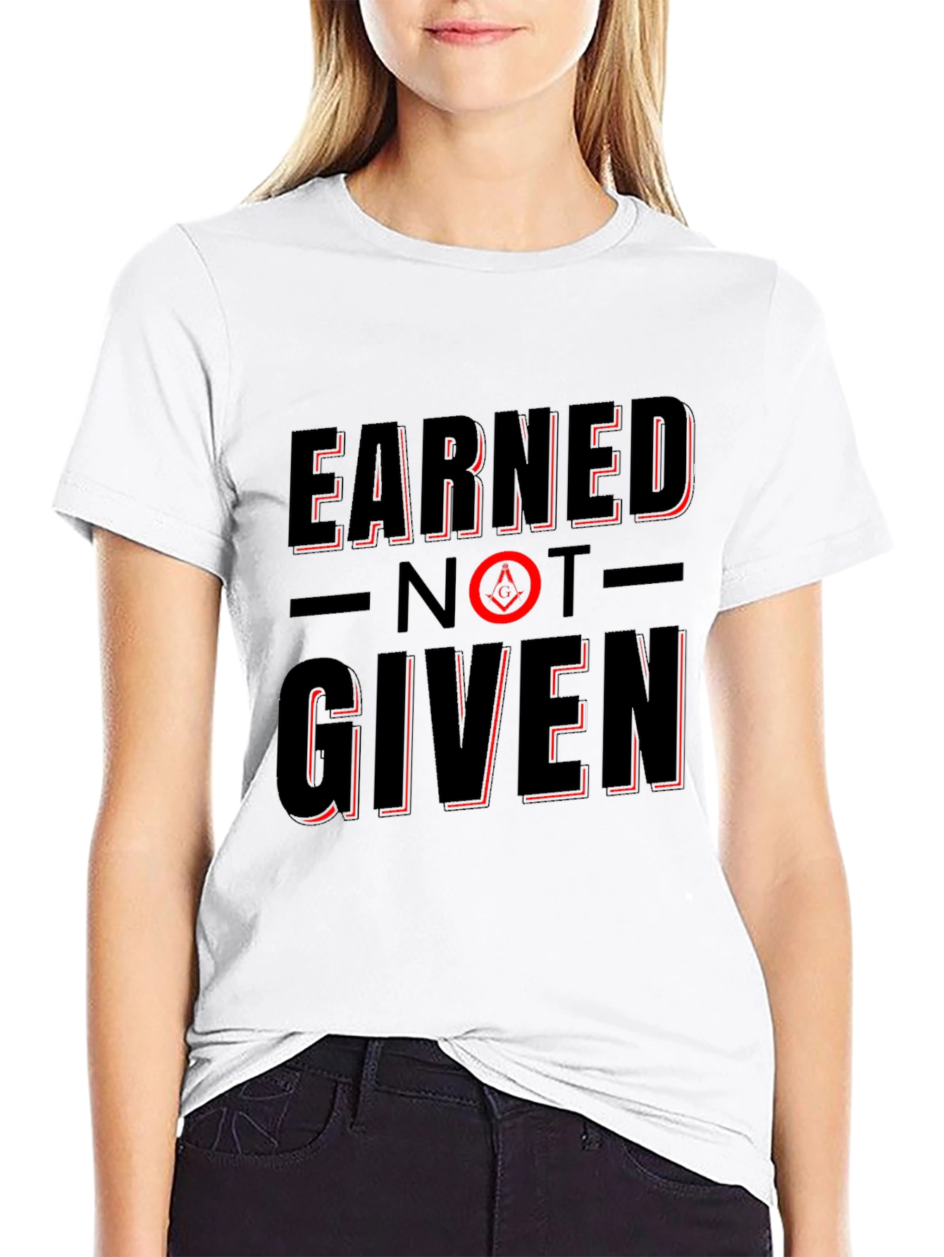Earned Not Given Black T-Shirt