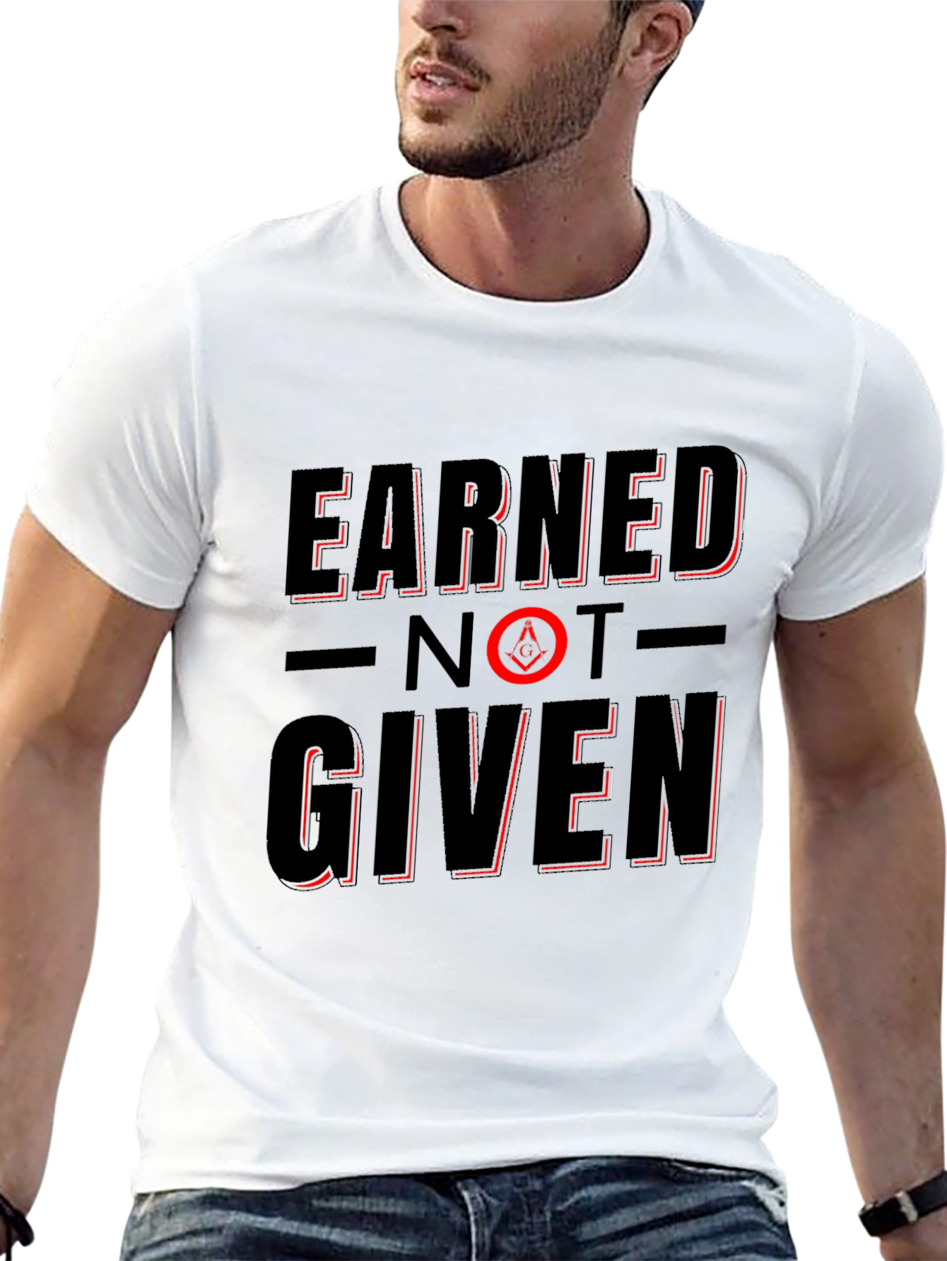 Earned Not Given Black T-Shirt