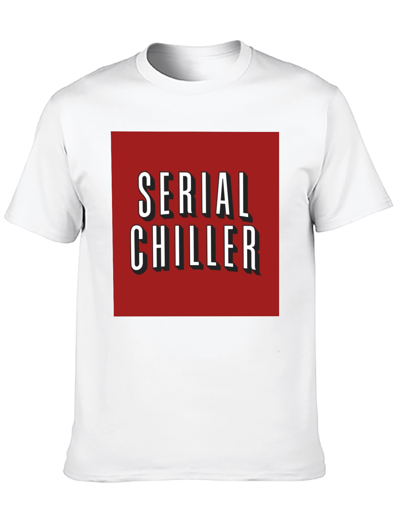 Serial Chiller Graphic Tee - Red Netflix Style