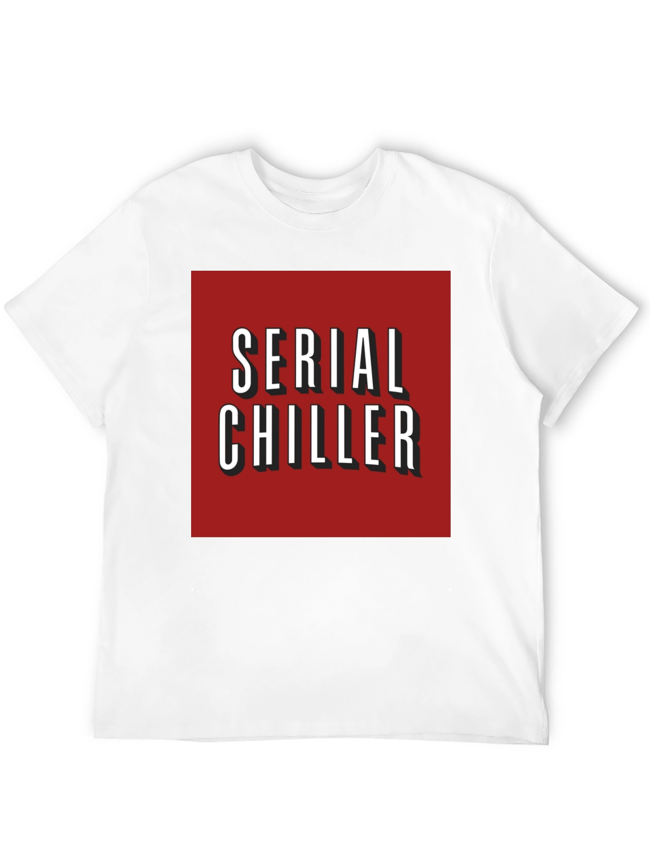 Serial Chiller Graphic Tee - Red Netflix Style