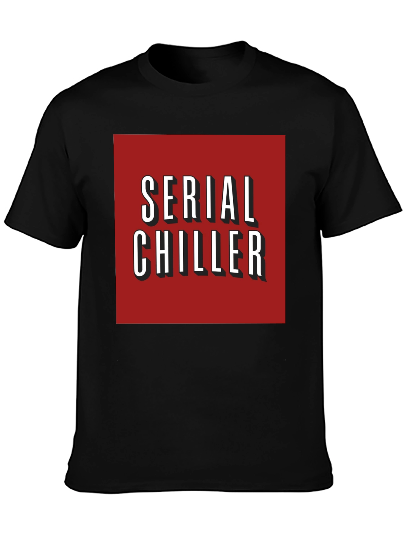 Serial Chiller Graphic Tee - Red Netflix Style