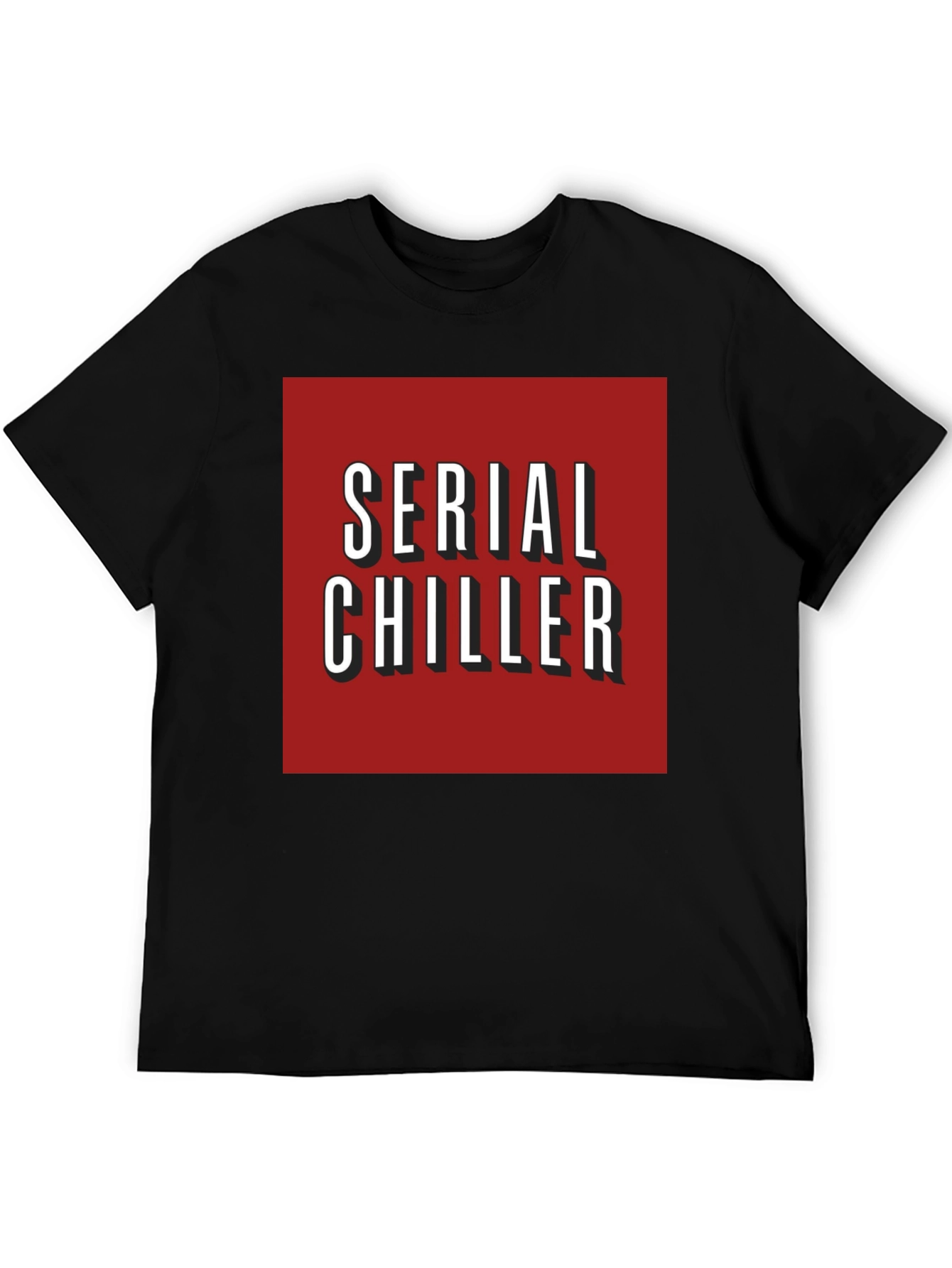Serial Chiller Graphic Tee - Red Netflix Style