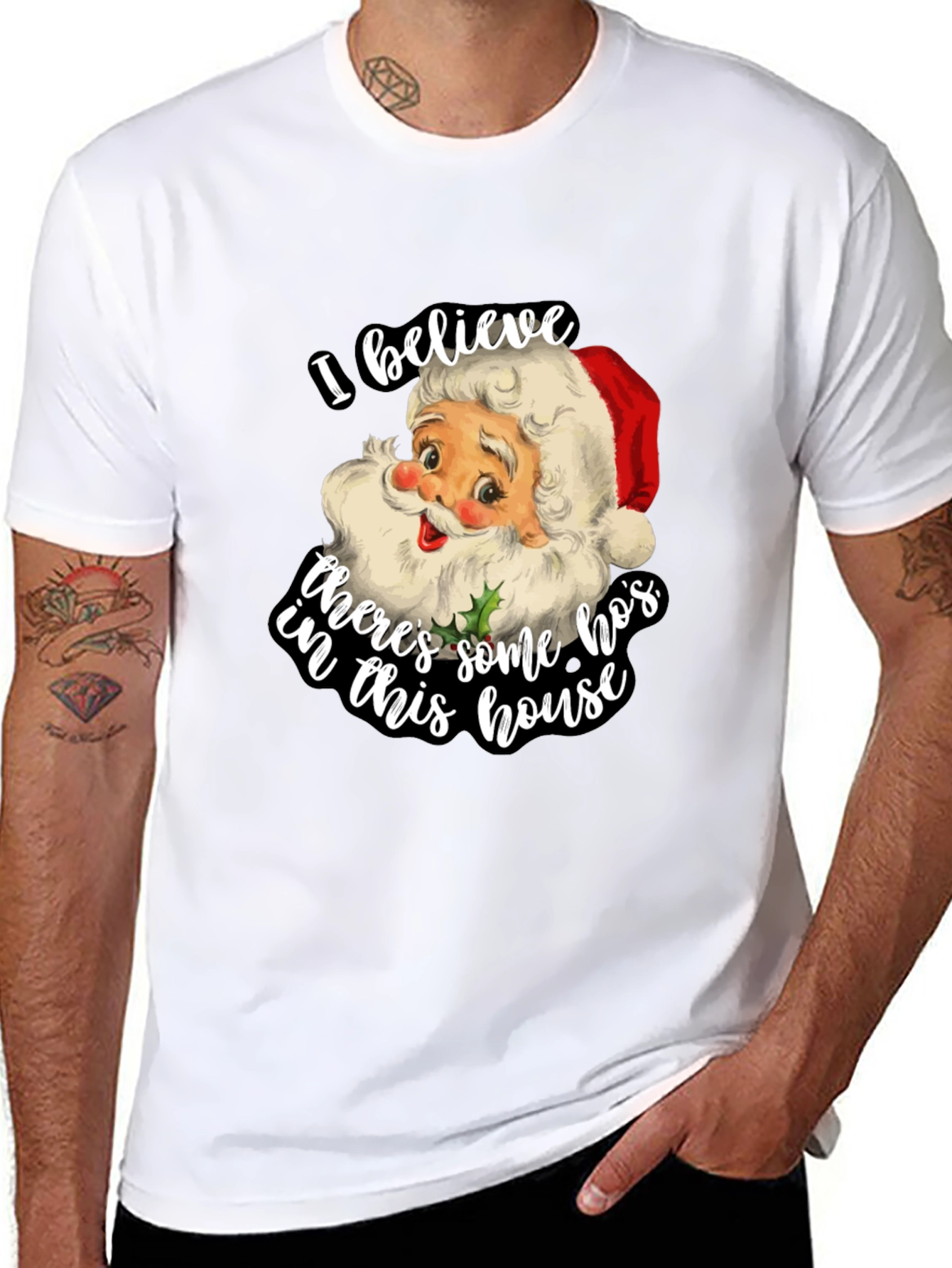 Funny Santa Hos Christmas T-Shirt