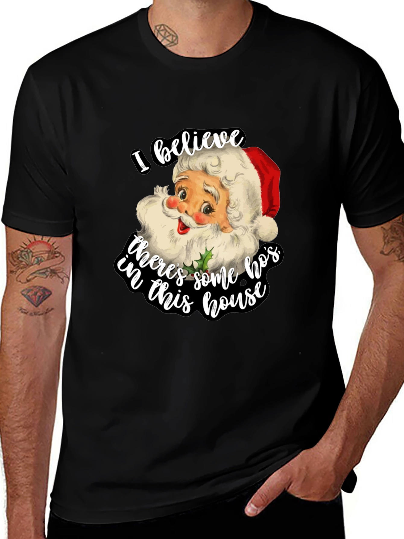 Funny Santa Hos Christmas T-Shirt