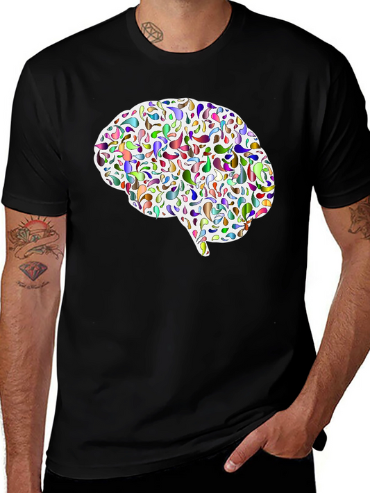 Brain Art T-Shirt - Colorful Mind Tee