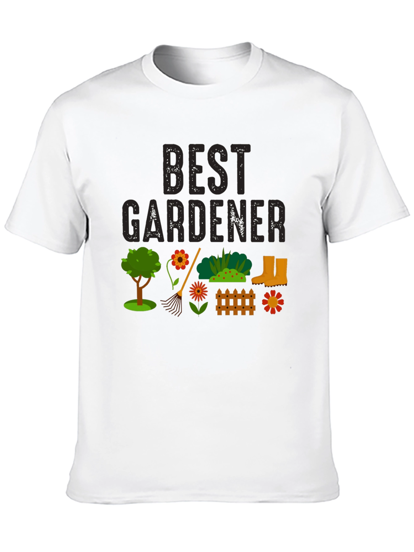 Best Gardener Black Graphic T-Shirt