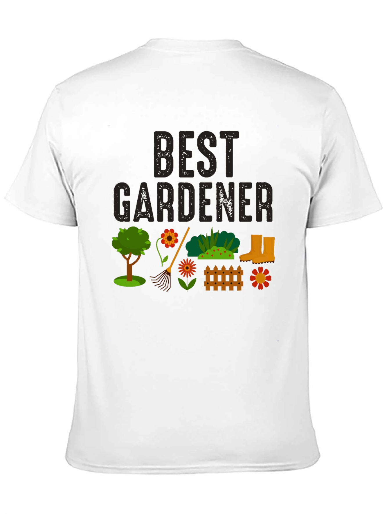 Best Gardener Black Graphic T-Shirt