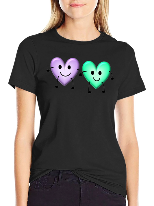 Cute Cartoon Heart T-Shirt