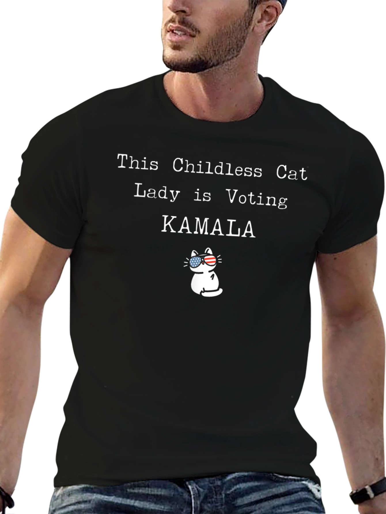 This Childless Cat Lady is Voting Kamala T-Shirt