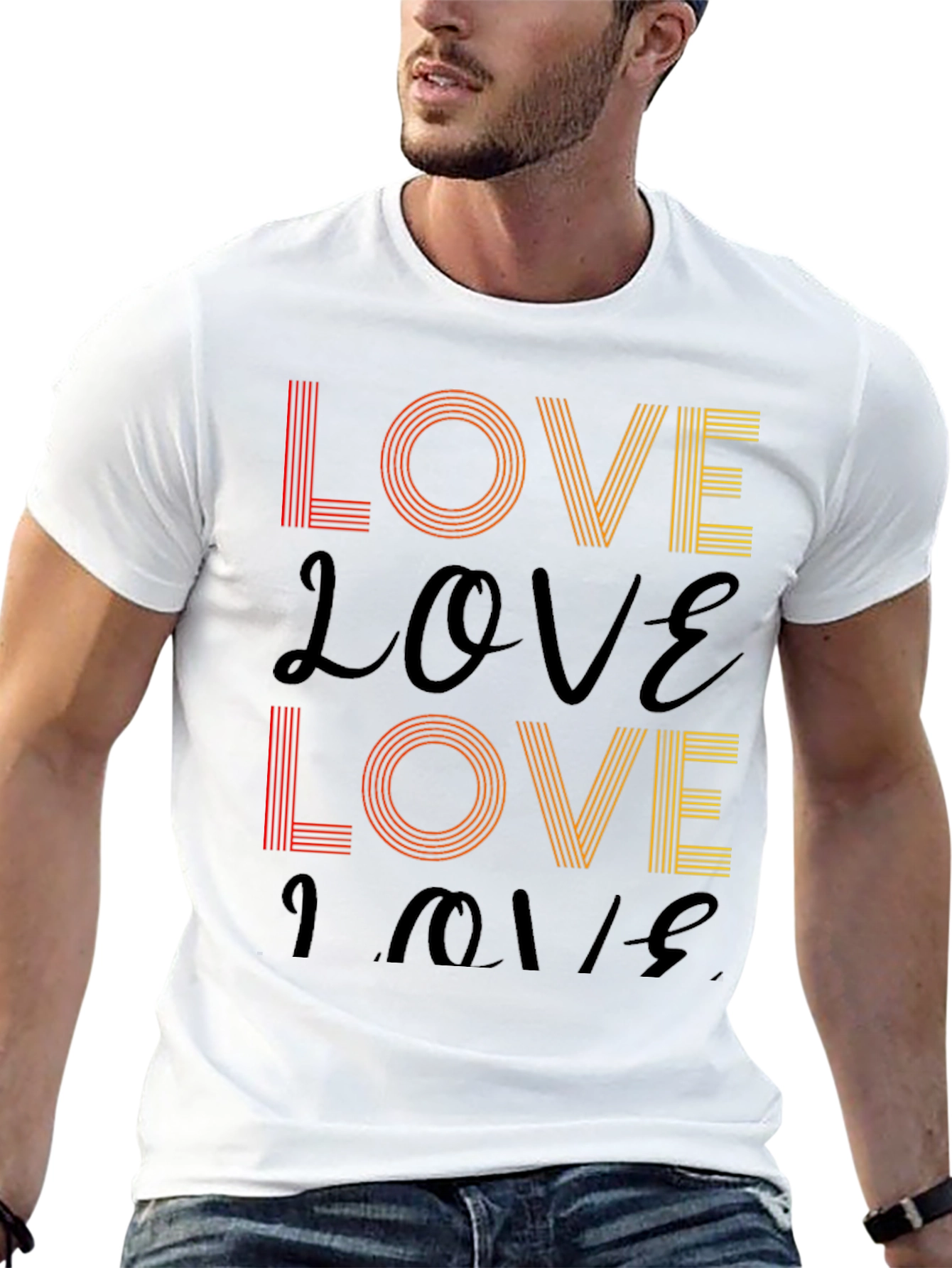 Retro Love T-Shirt - Stylish Graphic Tee