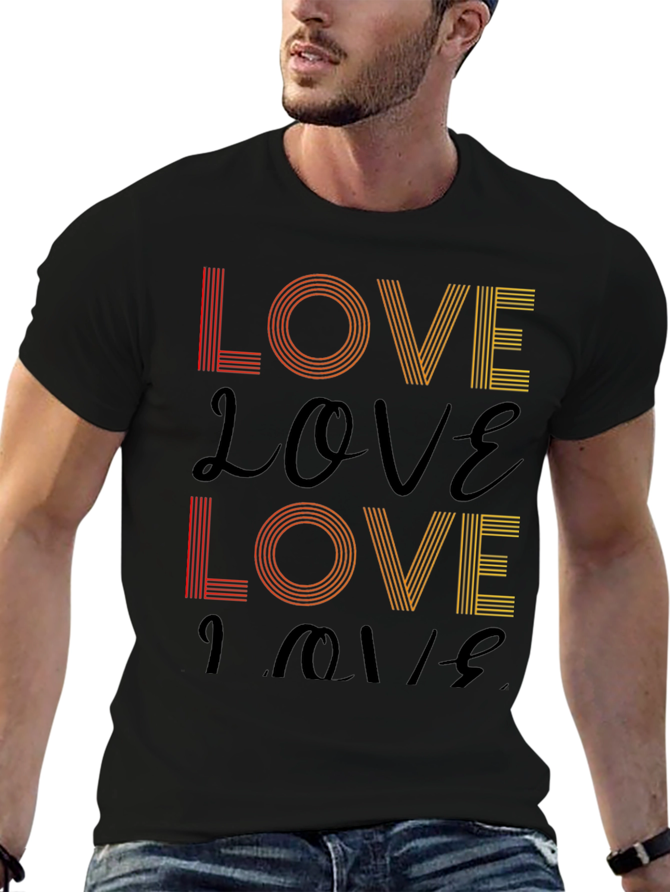 Retro Love T-Shirt - Stylish Graphic Tee