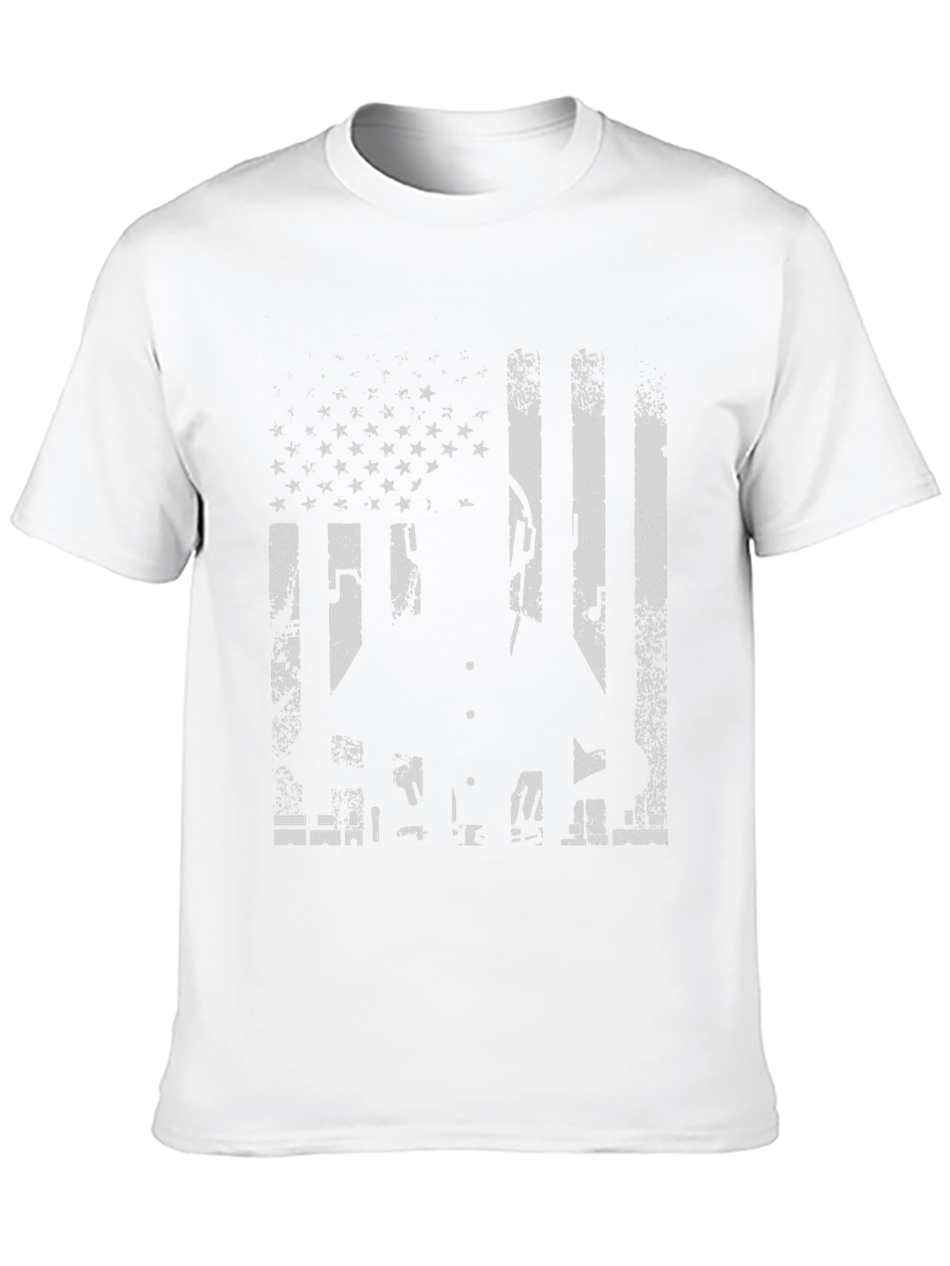 American Flag Silhouette T-Shirt - Patriotic Style