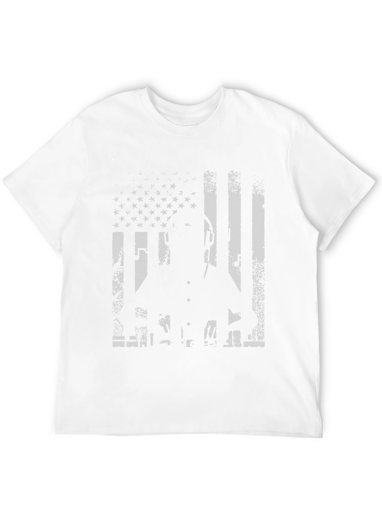 American Flag Silhouette T-Shirt - Patriotic Style