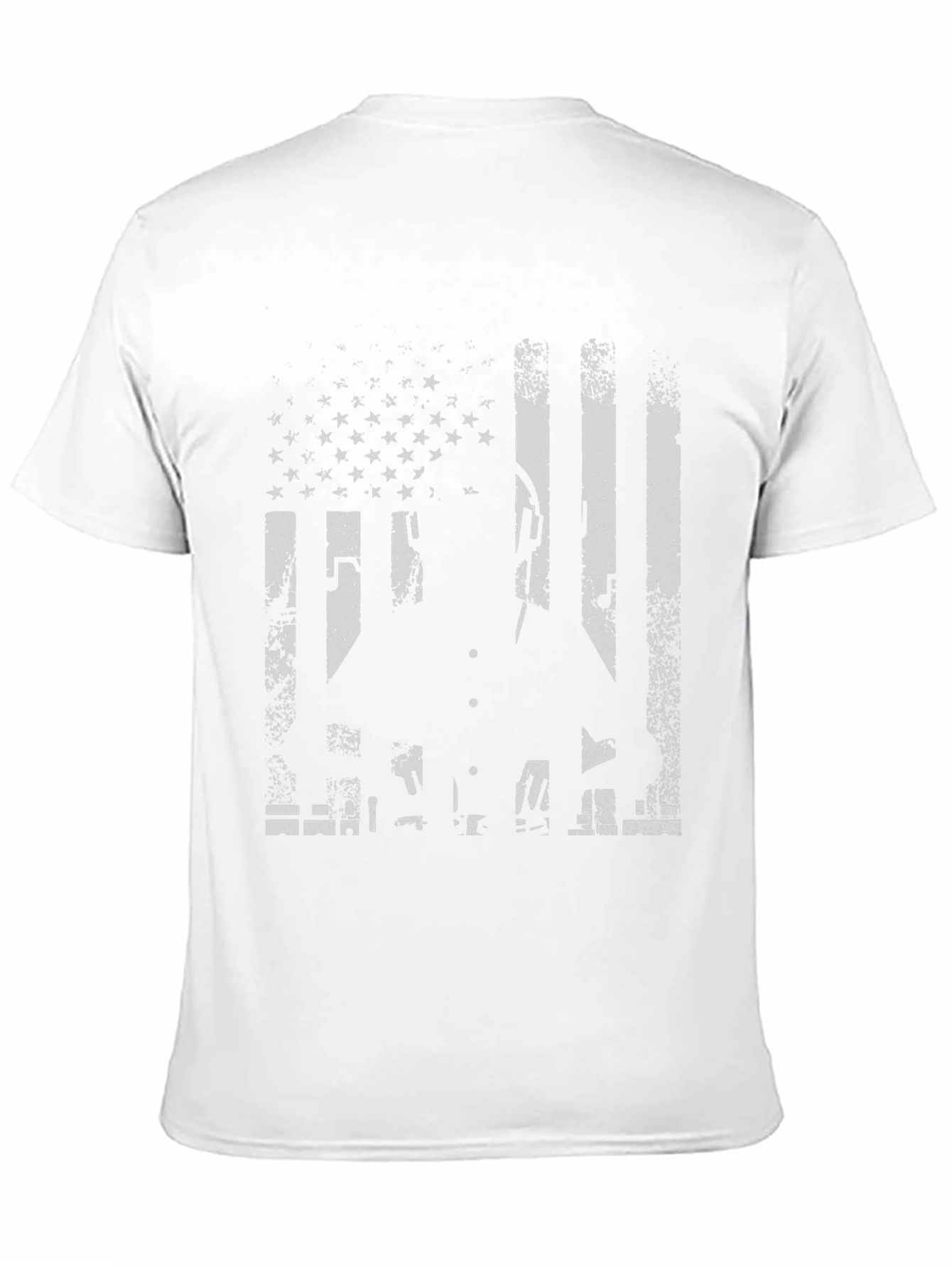American Flag Silhouette T-Shirt - Patriotic Style