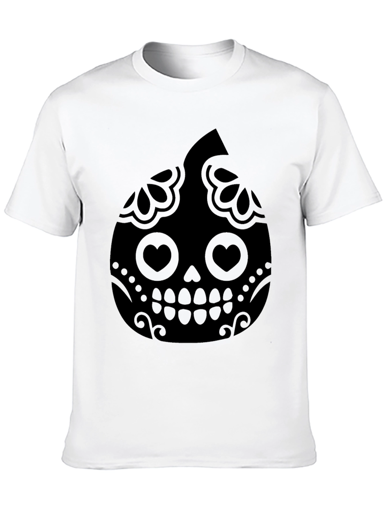 Sugar Skull Pumpkin Halloween T-Shirt
