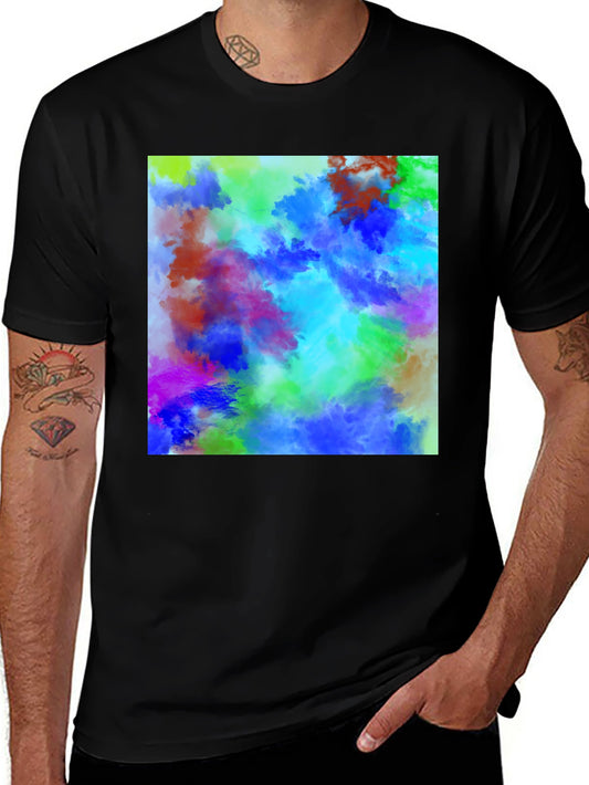 Vibrant Abstract Art T-Shirt - Colorful Graphic Tee