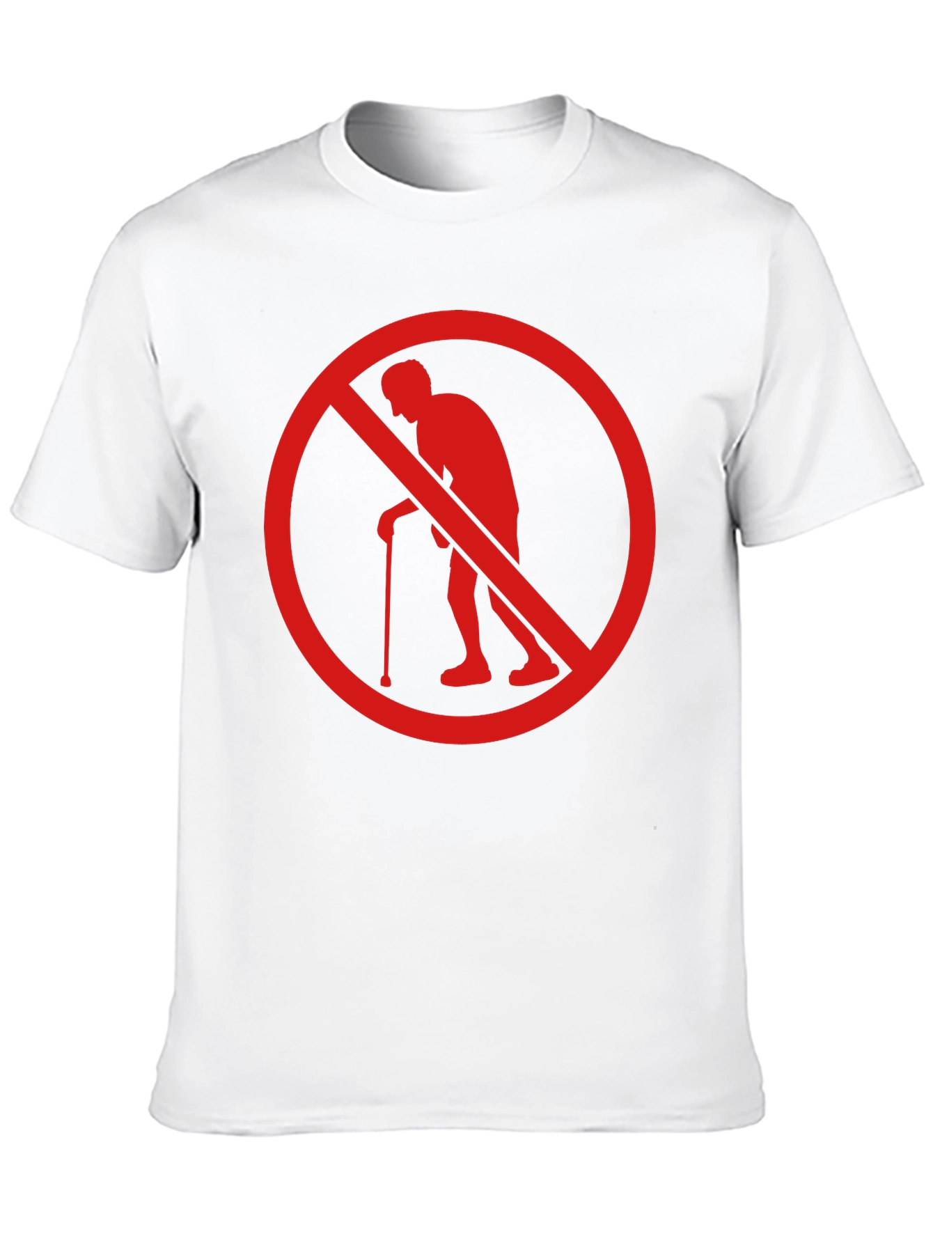 No Old People T-Shirt Funny Novelty Graphic Tee