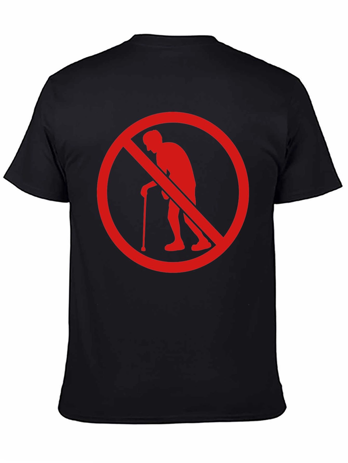 No Old People T-Shirt Funny Novelty Graphic Tee