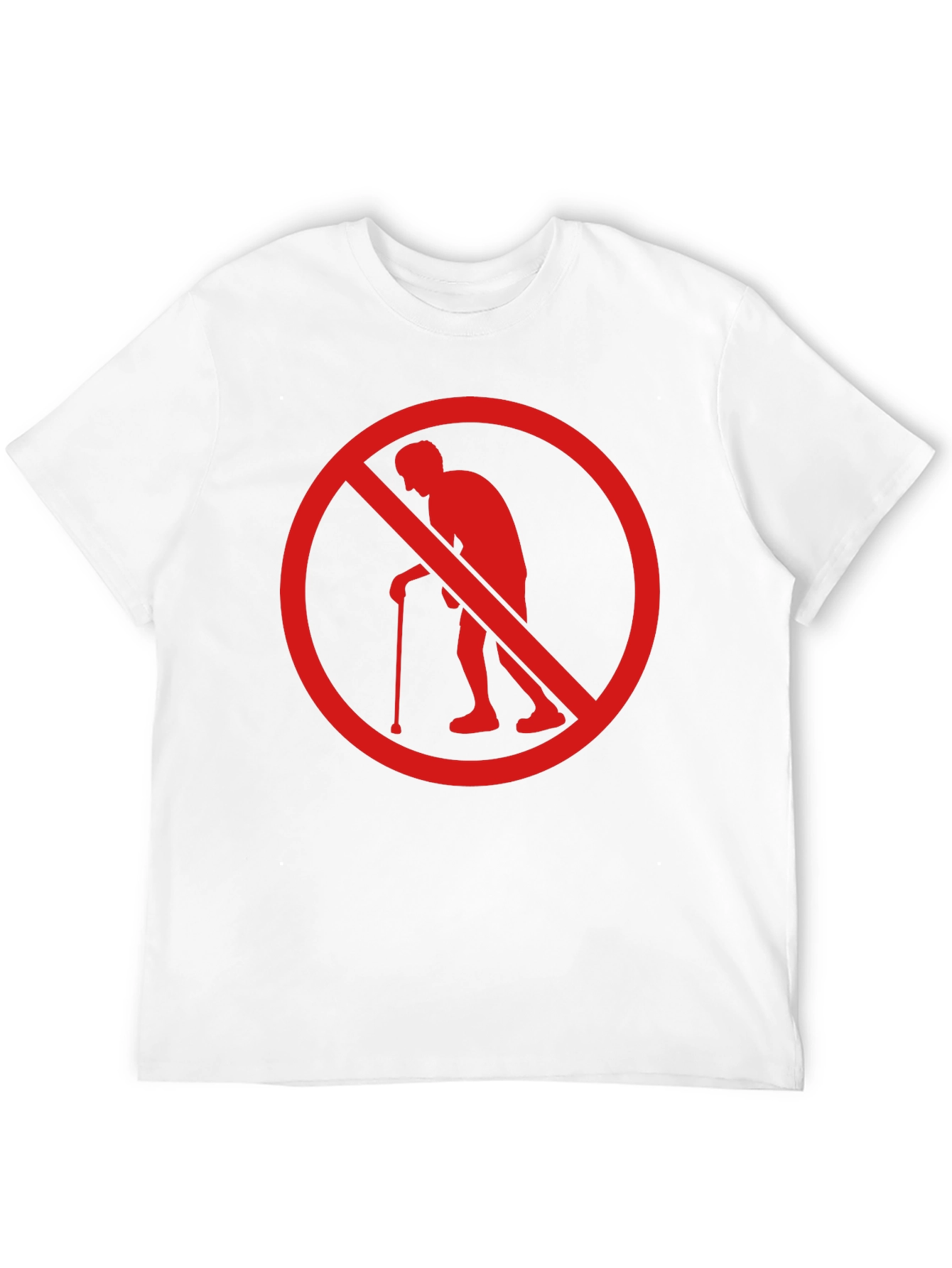 No Old People T-Shirt Funny Novelty Graphic Tee
