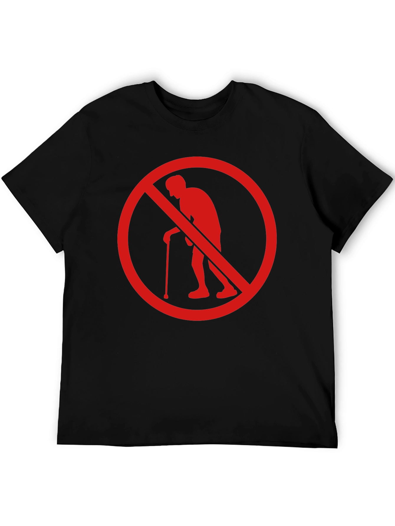 No Old People T-Shirt Funny Novelty Graphic Tee