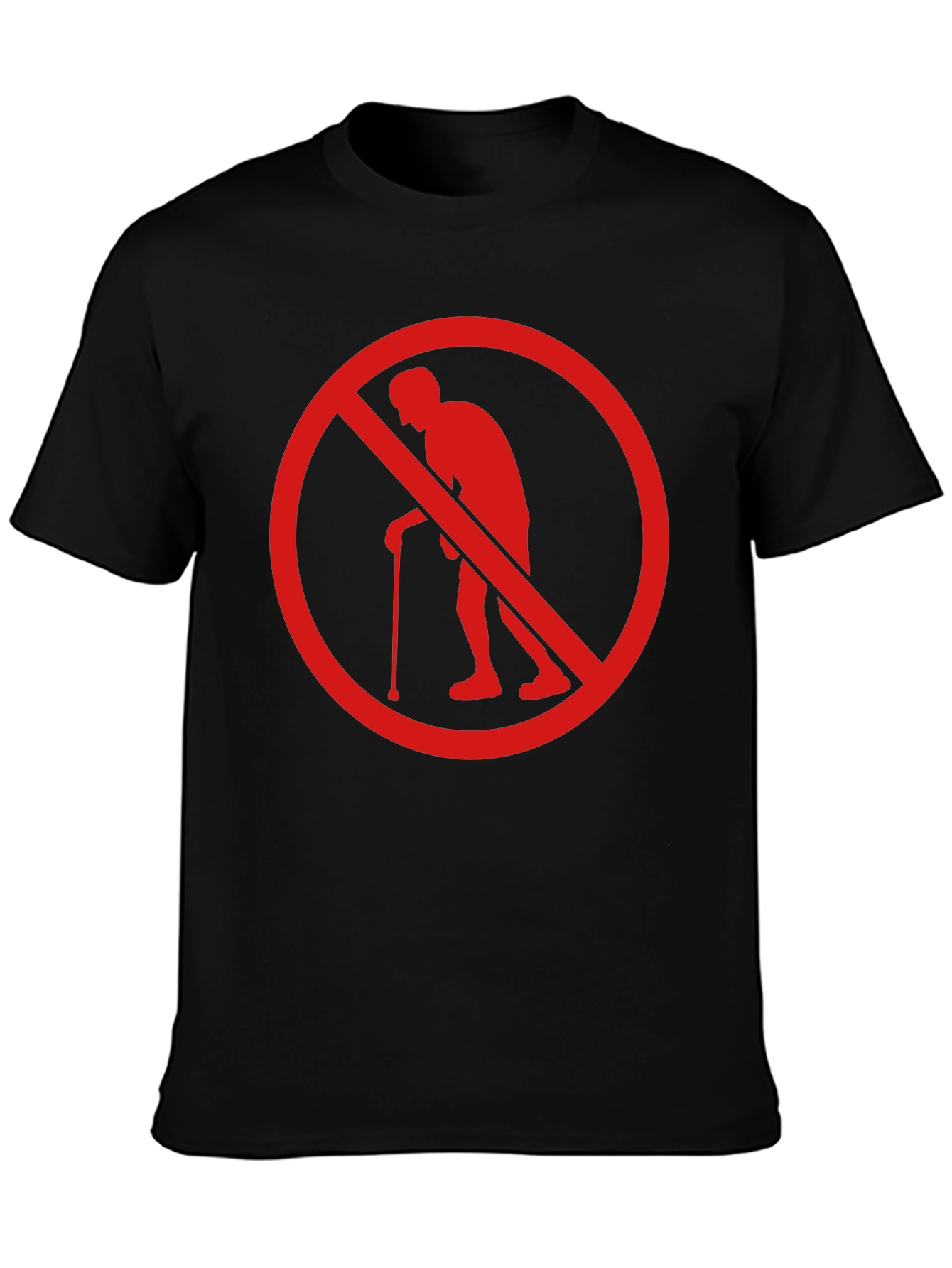 No Old People T-Shirt Funny Novelty Graphic Tee