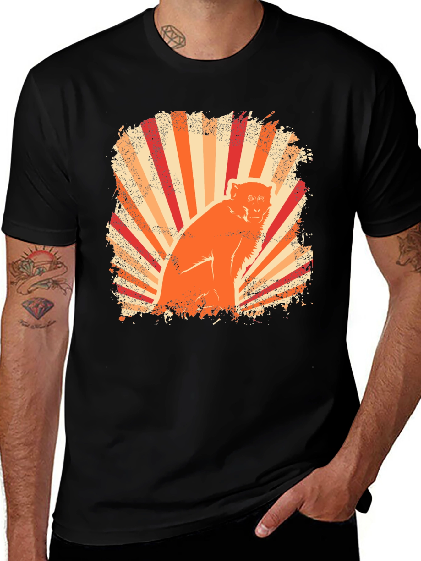 Retro Monkey Graphic Tee