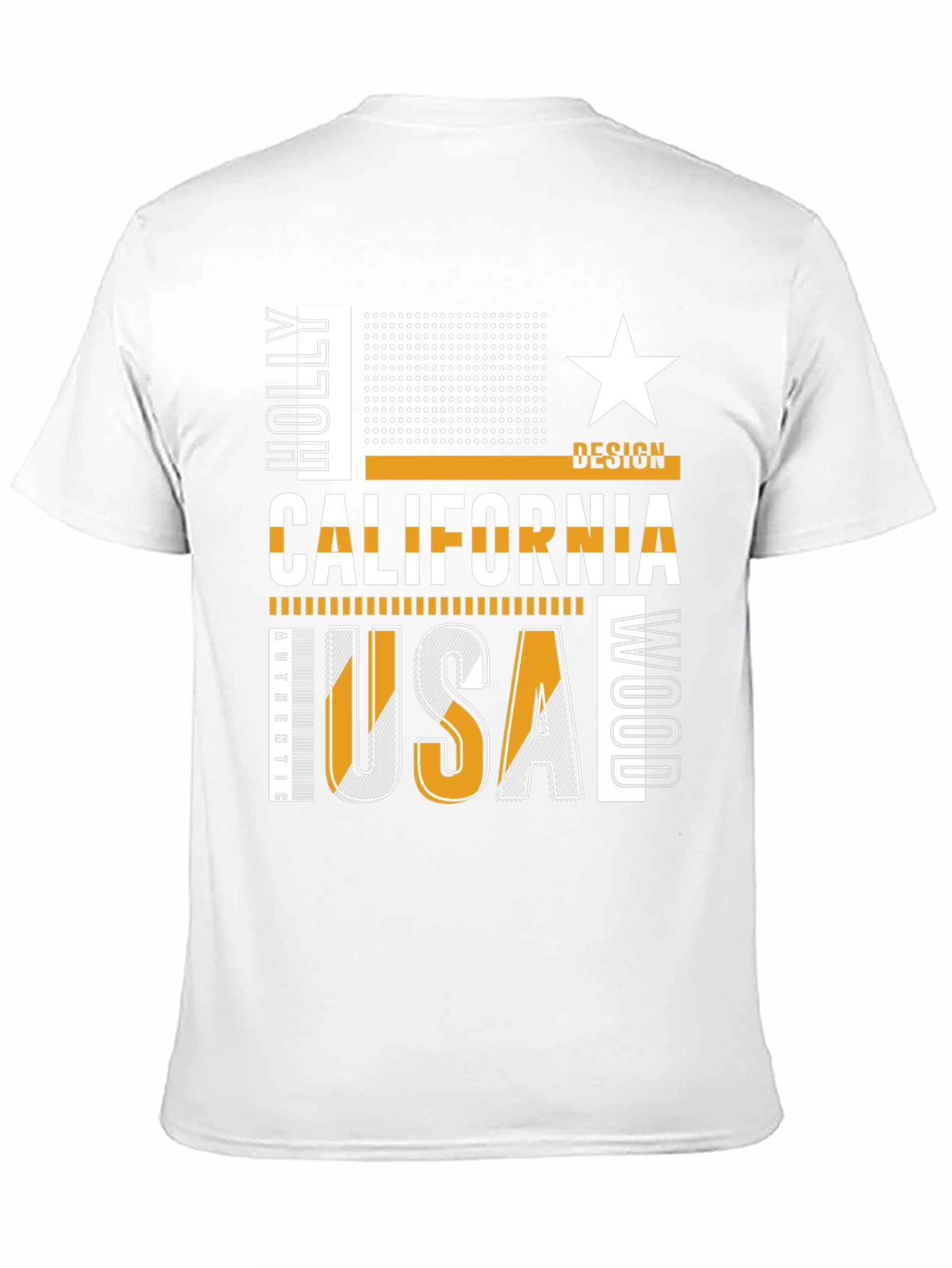 California USA Graphic Tee - Mens Black T-Shirt