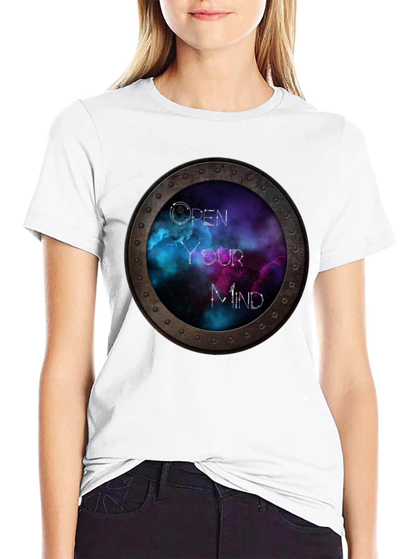 Open Your Mind Galaxy T-Shirt - Unique Space Tee
