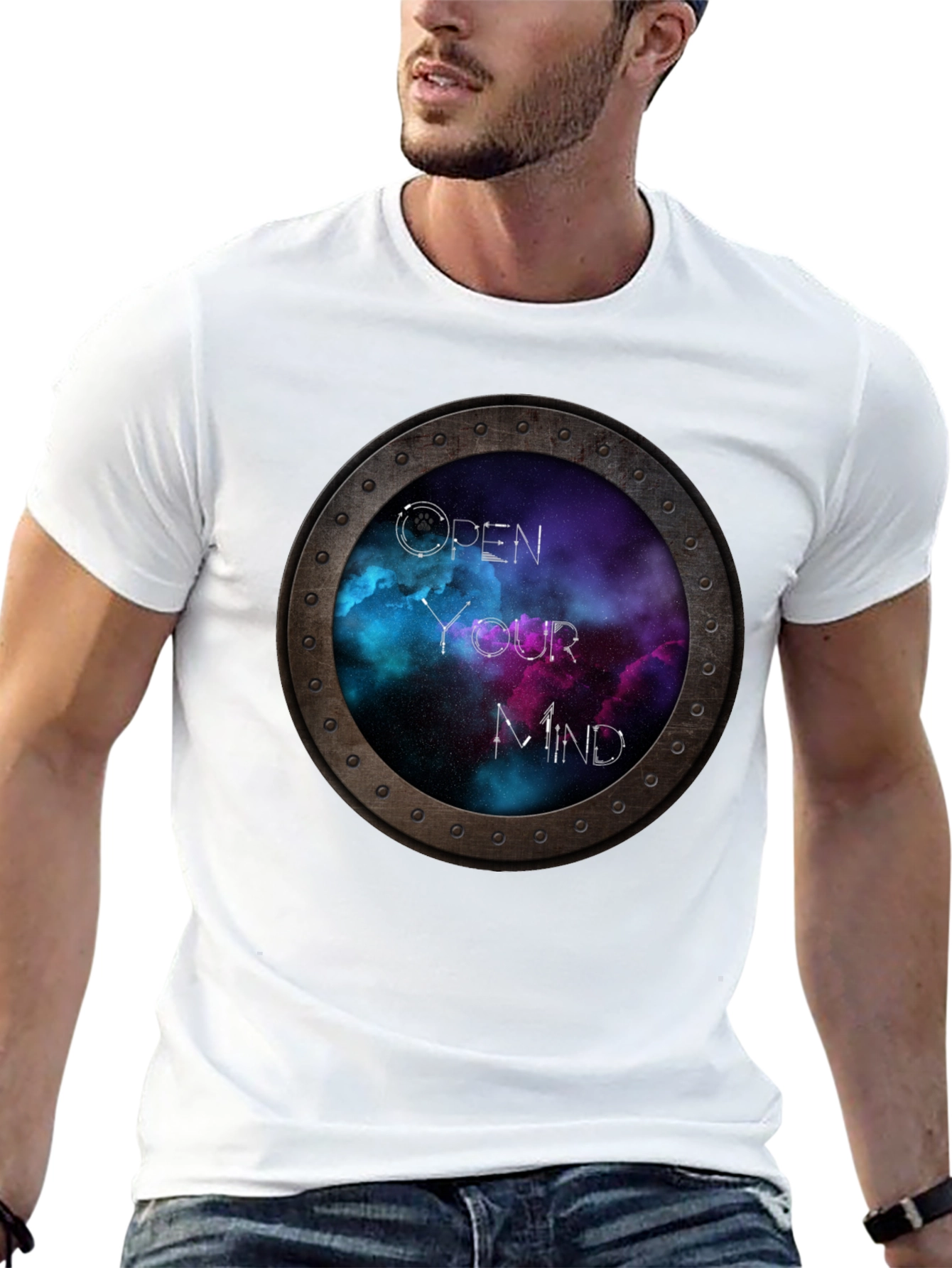 Open Your Mind Galaxy T-Shirt - Unique Space Tee